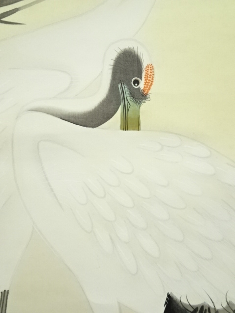 掛け軸 松廉 松竹梅鶴亀 絹本 希少 軸装 茶道具 掛軸 美品 です。 道具 ] - 道具 観城筆 松竹梅鶴亀 肉筆絹本掛軸 | ネットショップ圭